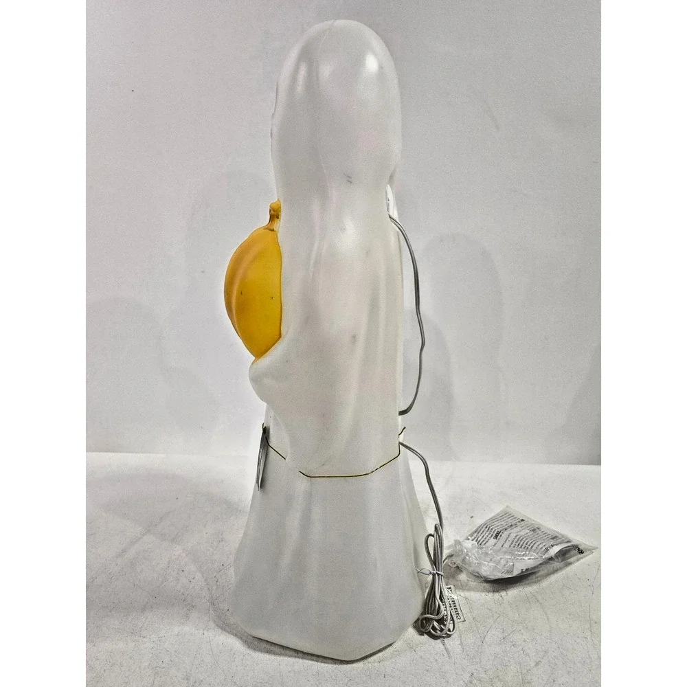 Halloween Ghost Holding Pumpkin Lighted Blow Mold 24
